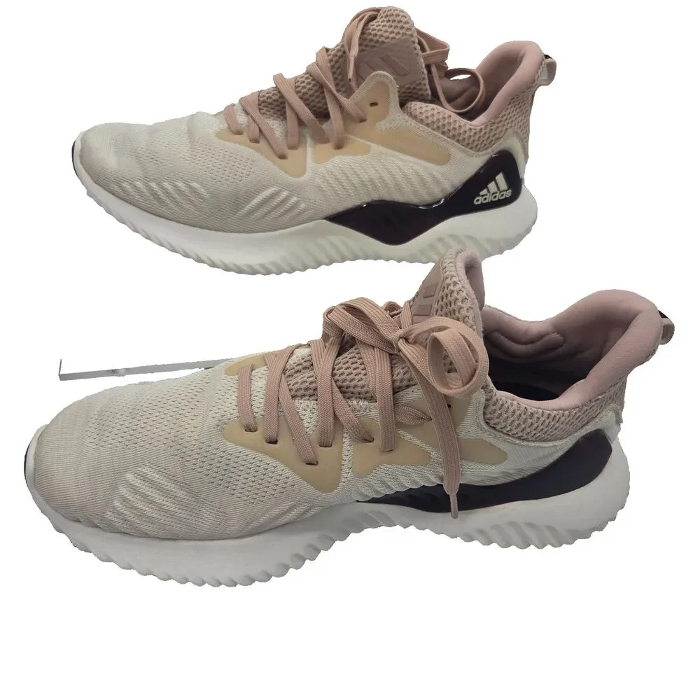 Adidas Alphabounce Ash Pearl Running Shoes Womens Athletic Sneakers 9.5